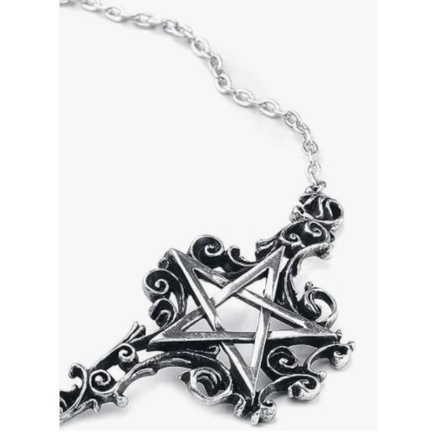 Talismanik Pendant Baroque Pentagram ✦ Rare Pewter Charm ✦ NWT