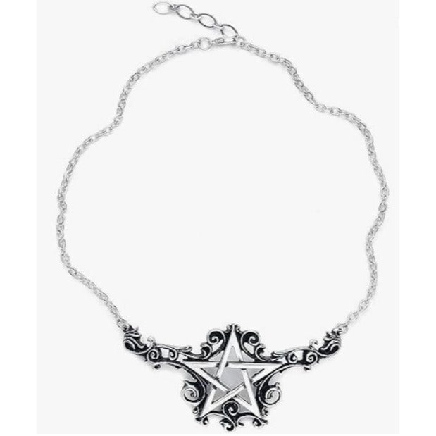 Talismanik Pendant Baroque Pentagram ✦ Rare Pewter Charm ✦ NWT