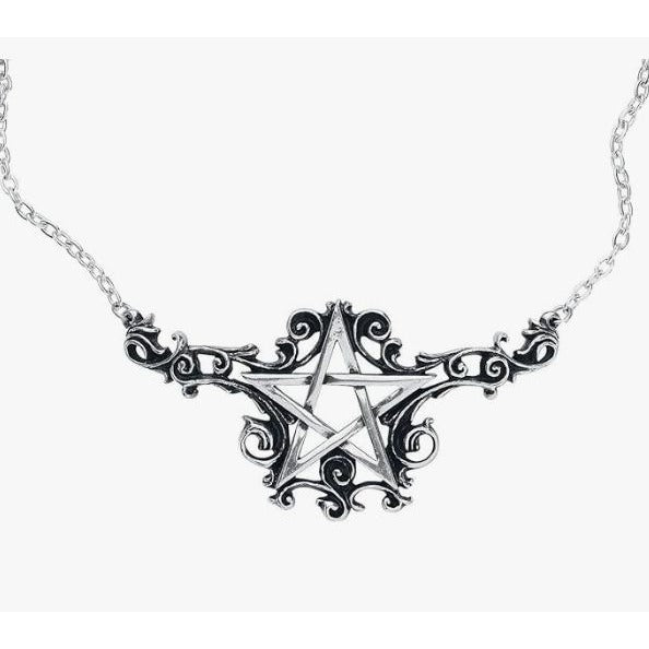 Talismanik Pendant Baroque Pentagram ✦ Rare Pewter Charm ✦ NWT
