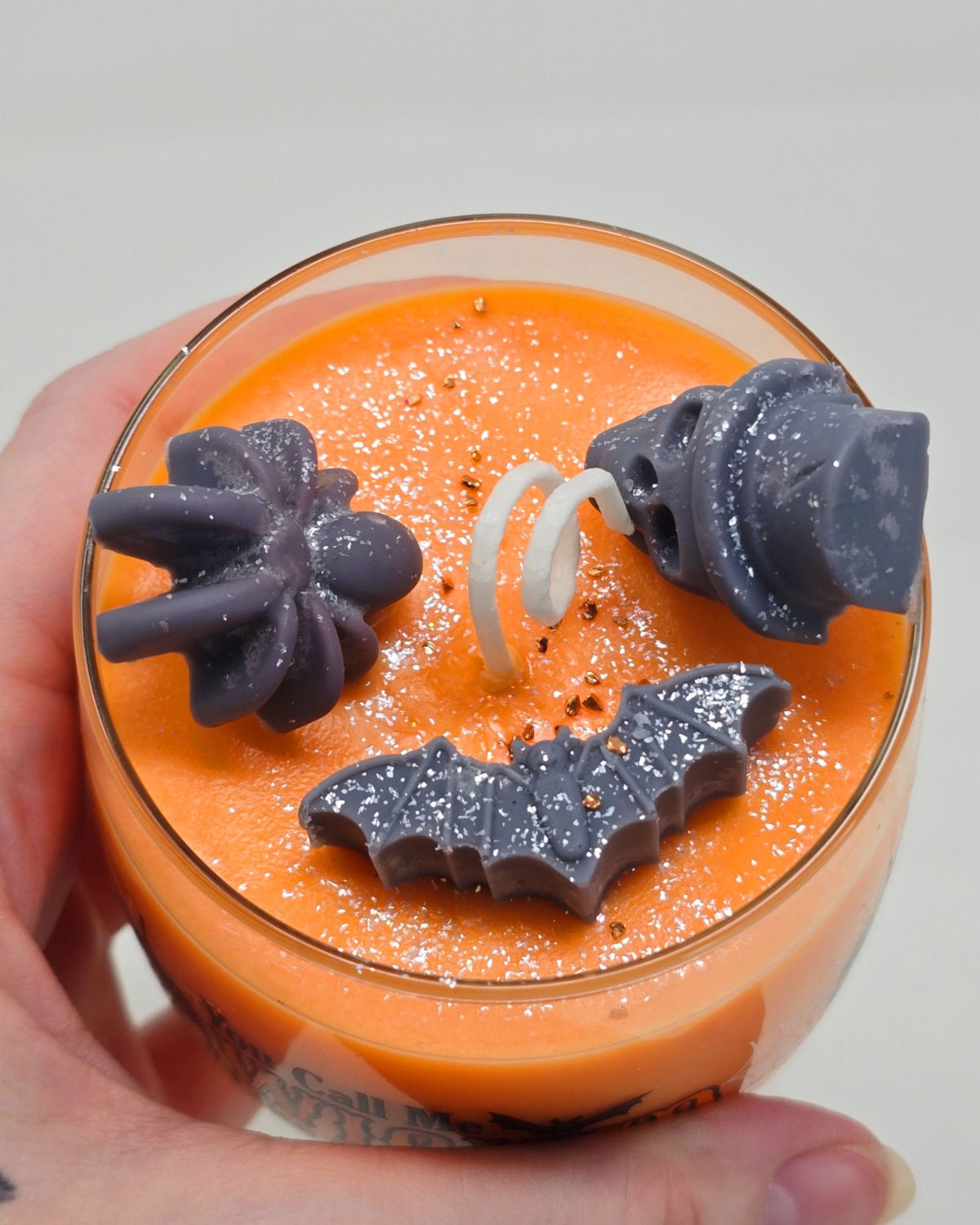 Artisan One Moon Flame Wicked Charm Peppermint 12oz Wine Glass Candle