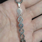 7 Seven Chakra Sacred Geometry Stainless Steel Necklace Vertical Pendant 20"