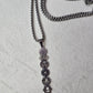 7 Seven Chakra Sacred Geometry Stainless Steel Necklace Vertical Pendant 20"