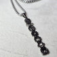 7 Seven Chakra Sacred Geometry Stainless Steel Necklace Vertical Pendant 20"