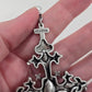 Killstar Crossed Desire Earrings Gothic Baroque Cross Black Chandelier Hangers