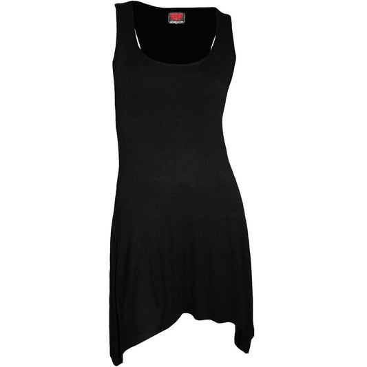 GOTHIC ELEGANCE - Goth Bottom Camisole Dress Black -  - Dresses