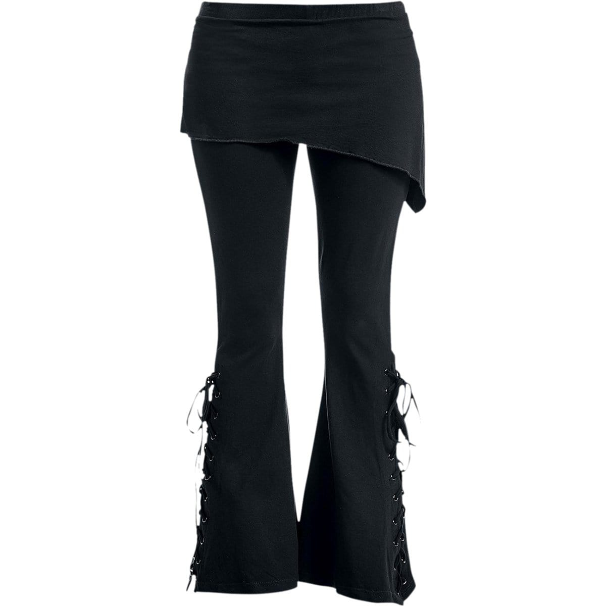 URBAN FASHION 2in1 Boot-Cut Leggings - Street Style Skirt Leggings - Alternative Fashion