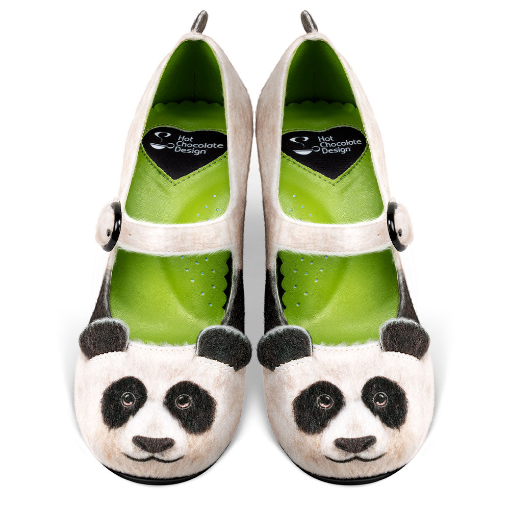 Mid Heels Panda Women's Mary Jane Pump