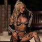 Playboy Bunny Kiss 3-Piece Garter Short Set