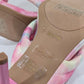 Pastel Tie-Dye Knotted Strap Heeled Sandals with Square Toe