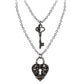 Key To Eternity Couples Pendants | Antiqued Pewter - Alchemy Gothic - 