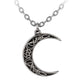 A Pact With A Prince | Silver Crescent Moon - Alchemy Gothic - Necklaces