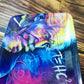 T=HC Einstein Tray | Bright Blended Colors Curved Edges Einstein Graphic - A Gothic Universe - Trays