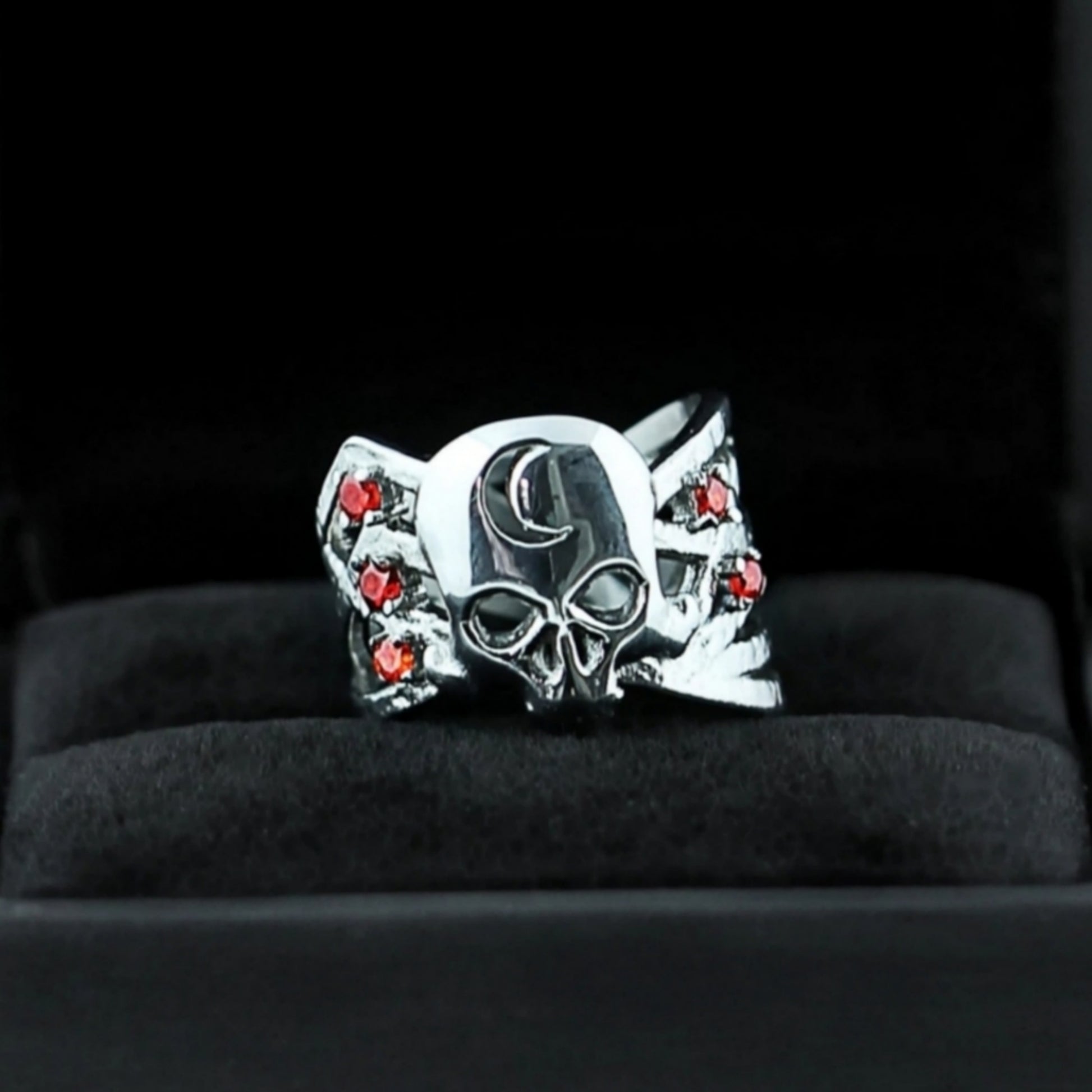 Mirror Stainless Steel Ring | Sands of Time 925 Gemstones Skull 6 - Rogue + Wolf - Rings