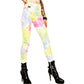Two-Tone Jeans | Skinny Boho Festival Tie Dye Pants / Mid-Rise Jeans - Tripp nyc - Jeans