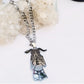 Stainless Steel Necklace | Witch Pentagram Skull Occult Gothic Black Necklace - A Gothic Universe - Necklaces