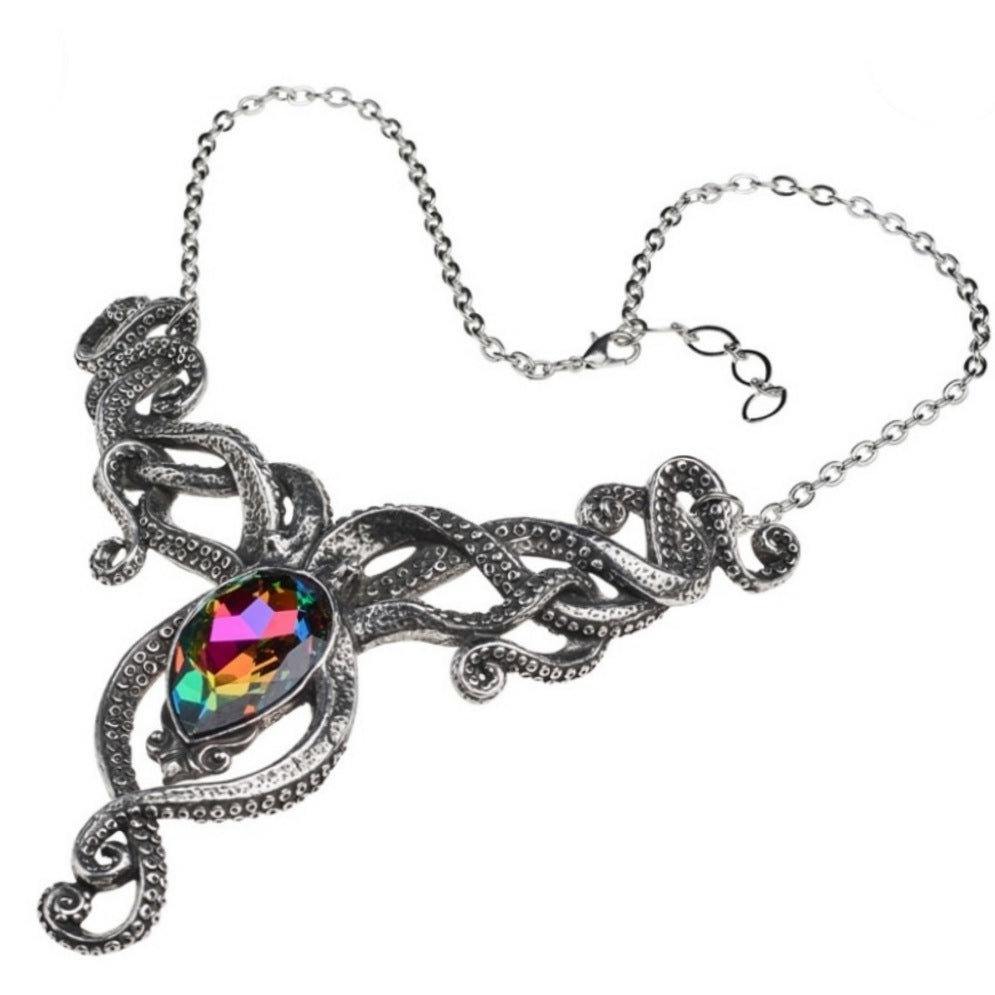 Kraken Necklace | Volcano Effect Austrian Crystal - Alchemy Gothic - Necklaces