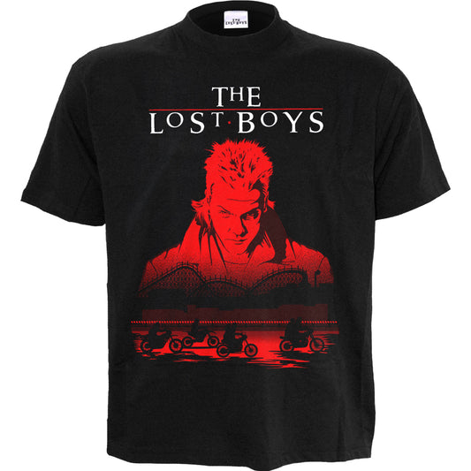 THE LOST BOYS - BLOOD TRAIL - Front Print T-Shirt Black -  - T-Shirts