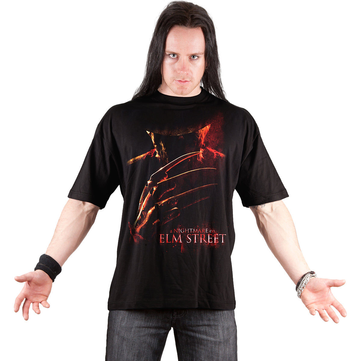NIGHTMARE ON ELM STREET - POSTER - Front Print T-Shirt Black -  - T-Shirts