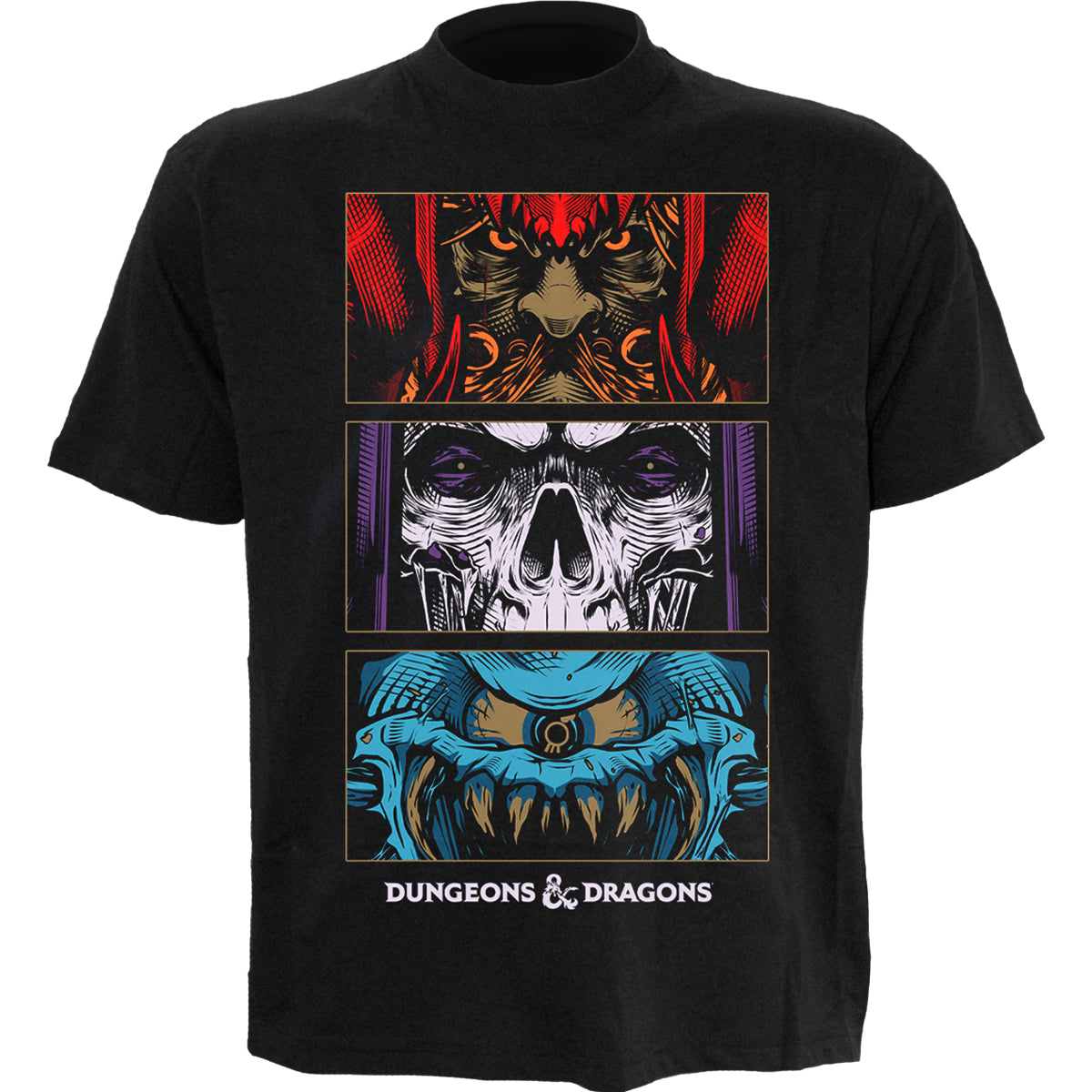 DUNGEONS AND DRAGONS - GUIDEBOOKS - Front Print T-Shirt Black -  - T-Shirts
