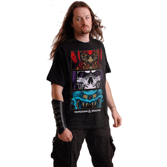 DUNGEONS AND DRAGONS - GUIDEBOOKS - Front Print T-Shirt Black -  - T-Shirts