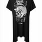 Killstar Rise Up Raise Hell Occult Skull Batwing Hanky Hem Tunic Dress L