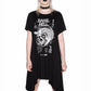 Killstar Rise Up Raise Hell Occult Skull Batwing Hanky Hem Tunic Dress L