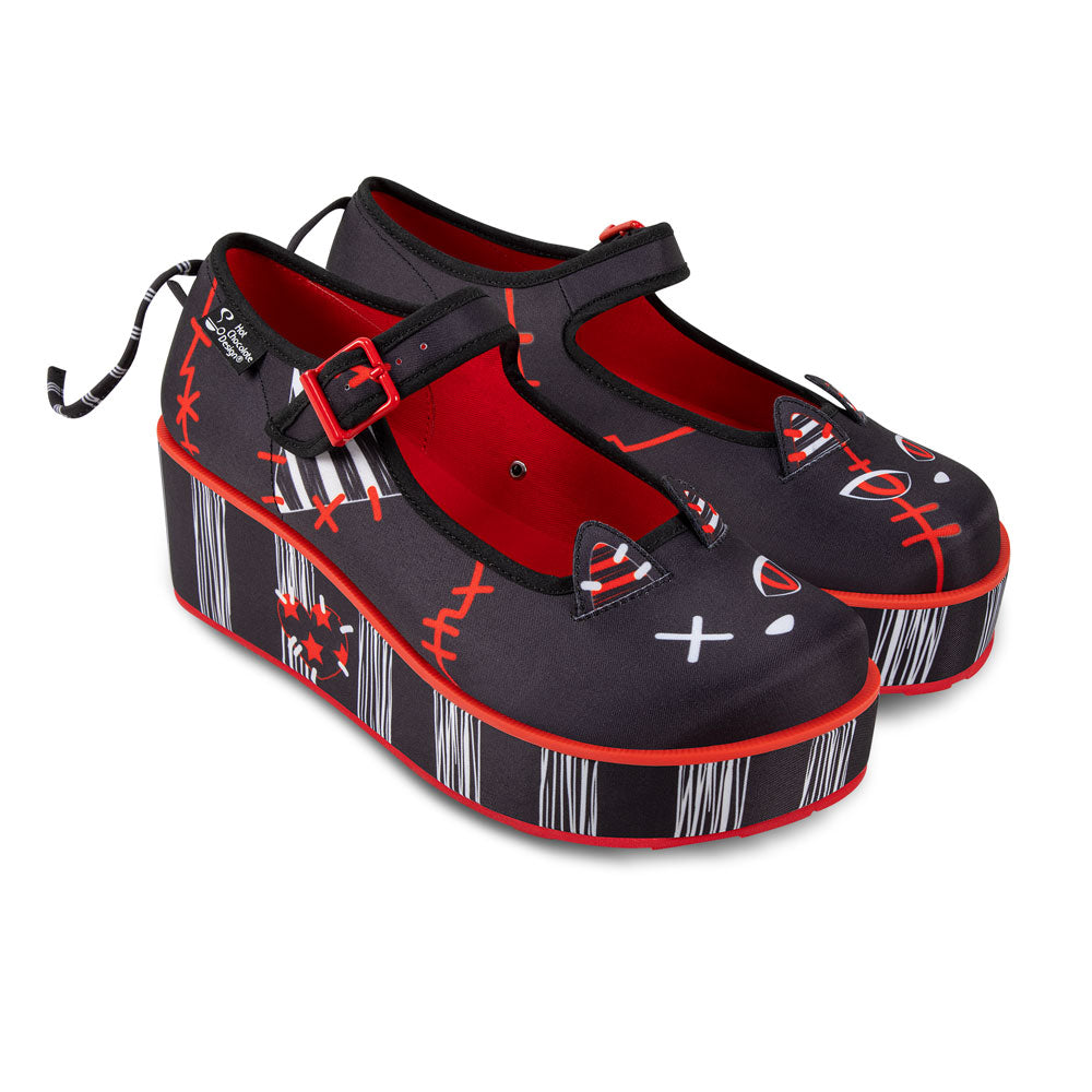 Riot Kitty Women's Mary Jane Platform