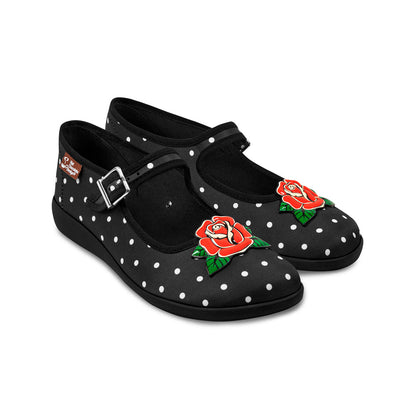 Rockabilly Women's Mary Jane Flat -  - Flats