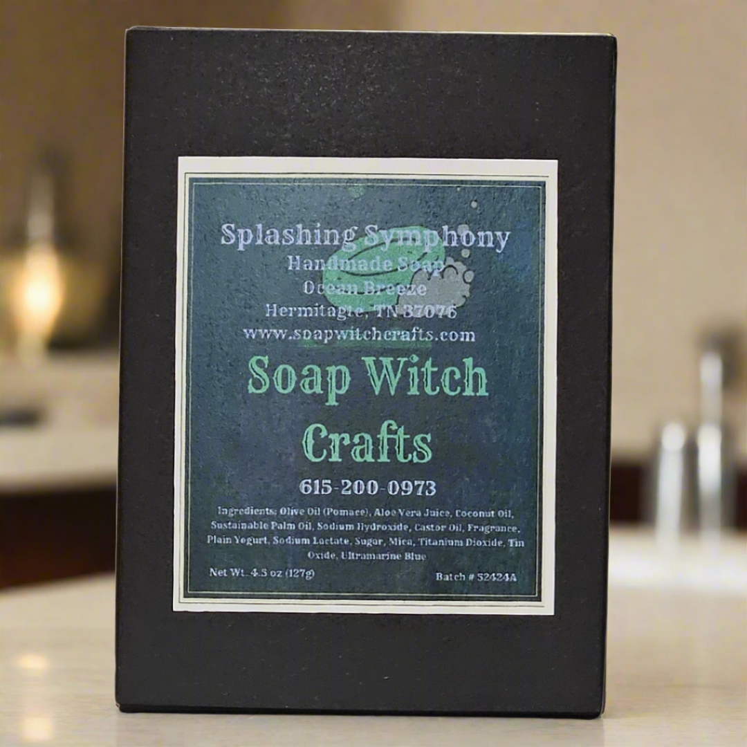 Splashing Symphony Aloe Vera Bar Soap - Ocean Breeze
