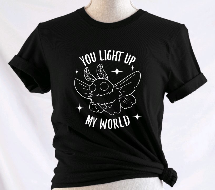 You light up my world - Mothman T-Shirt -  - T-Shirt