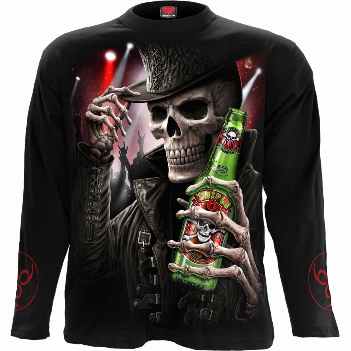 TRIPLE 6 - Longsleeve T-Shirt Black -  - T-Shirts - Long Sleeve