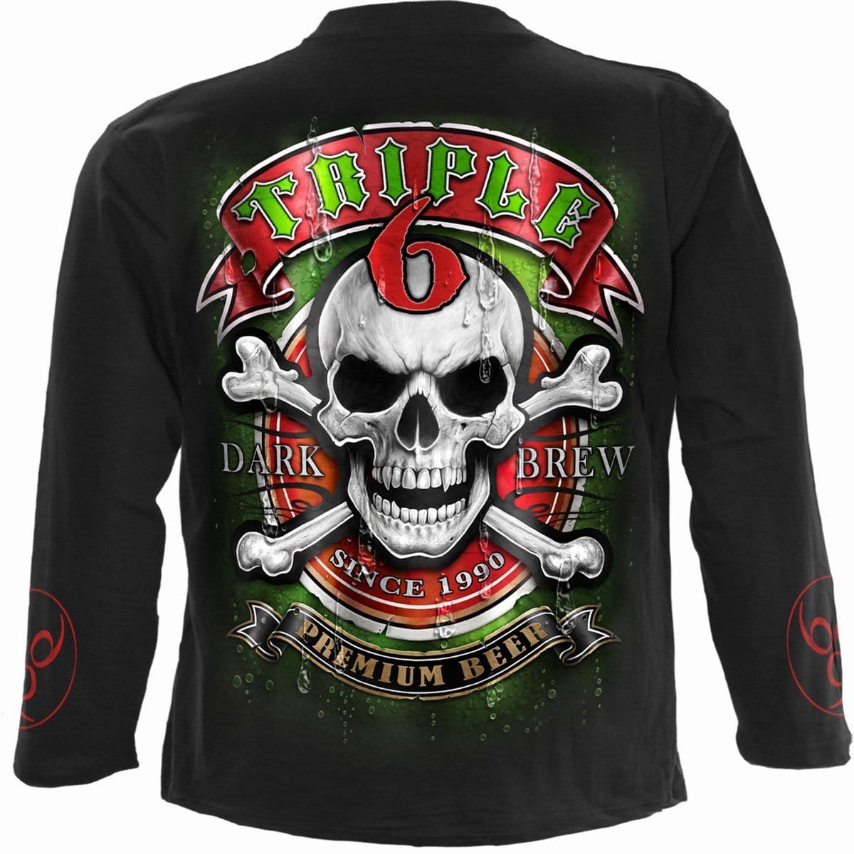 TRIPLE 6 - Longsleeve T-Shirt Black -  - T-Shirts - Long Sleeve