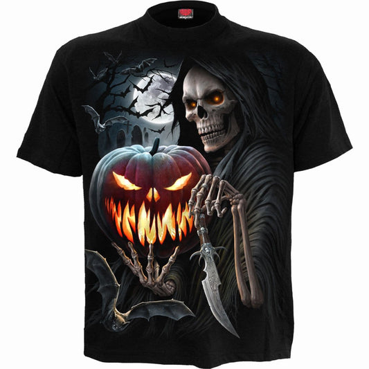 CARVING DEATH T-Shirt Black - Gothic Halloween T-Shirt