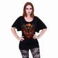 ASHES REBORN - Boat Neck Bat Sleeve Top Black -  - Tops - Short Sleeve