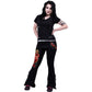 SHENLONG 2in1 Boot-Cut Leggings - Gothic Dragon Skirt Leggings - Alternative Fashion -  - Leggings