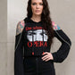 Killstar Dario Argento Opera Cold Shoulder Crop Hoodie Eyes Graphic Goth Top M