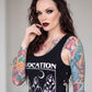 Killstar Invocation Spirit Grim Reaper Lace Up Hanky Hem Tank Tunic Dress XL