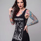Killstar Invocation Spirit Grim Reaper Lace Up Hanky Hem Tank Tunic Dress XL