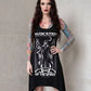 Killstar Invocation Spirit Grim Reaper Lace Up Hanky Hem Tank Tunic Dress XL
