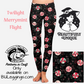 "Twilight Merrymint Flight" (Johanna Parker Exclusive) Christmas Mint Candy- Leggings (Copy) -  - Leggings