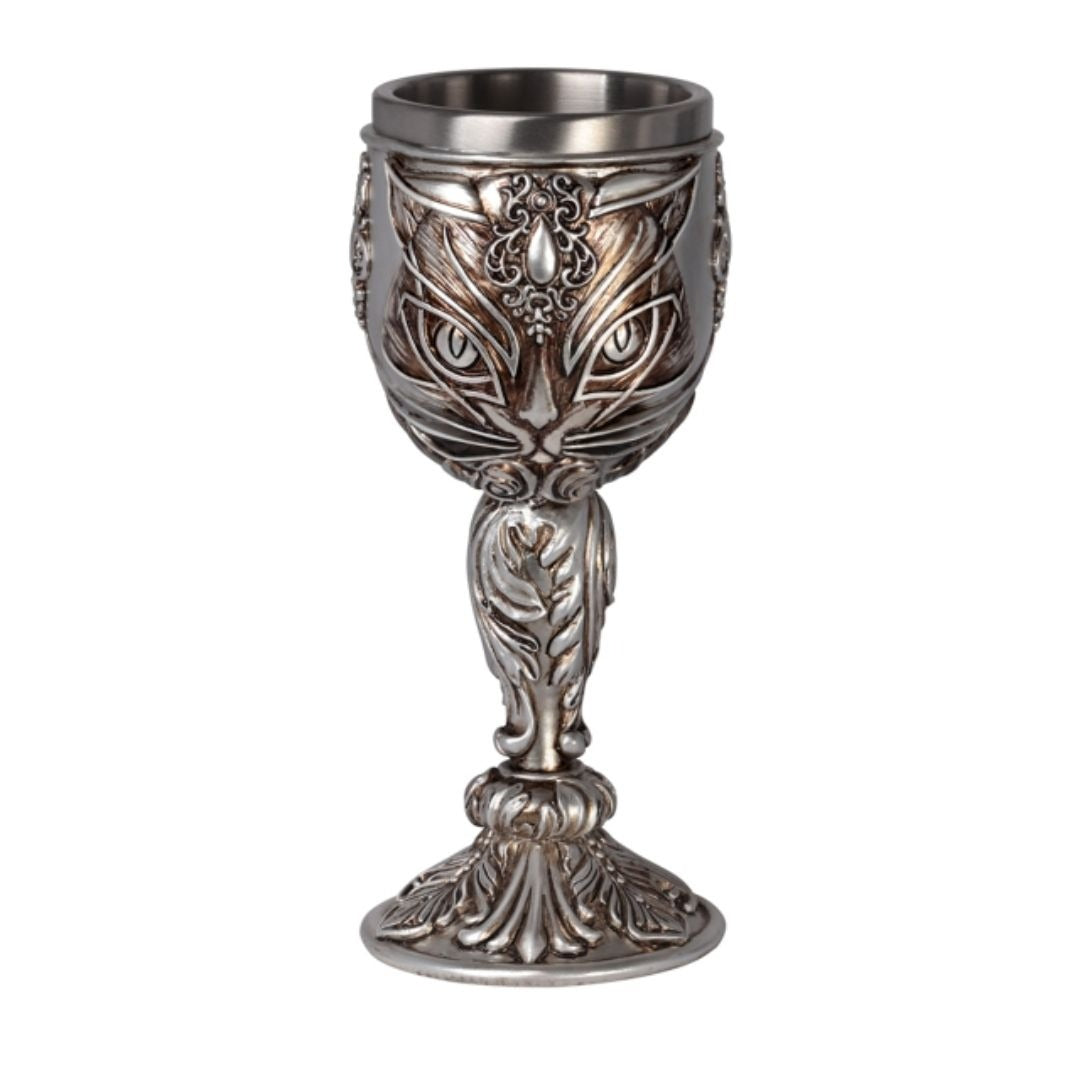 NEW Alchemy Gothic | Sacred Cat Goblet -  - Cups
