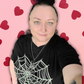 Heart Spider Web Unisex Gothic Romance Tee