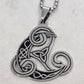 Norse Viking Raven Triskele Necklace Stainless Steel Odin Knot Pendant 20"