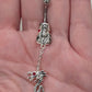 Painful Pleasures Dragon Dangle Navel Ring in 14G Surgical Steel with Red Gems