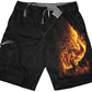 BURN IN HELL - Vintage Cargo Shorts Black -  - Cargo Shorts