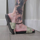 Plantlife Graphic Slides in Green with Comfort Footbed