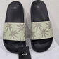 Plantlife Graphic Slides in Green with Comfort Footbed