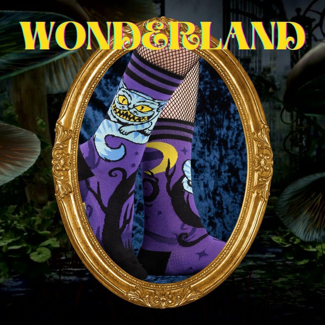 Cheshire Cat Crew Socks -  - Socks
