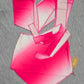 Jireh x Dolls Kill Pink White Ombre Halter Top & V-Cut Mini Skirt Set