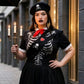 Trickz N Treatz Dead Scout Skeleton Pleated Mini Skirt Costume Set Goth Plus 1X